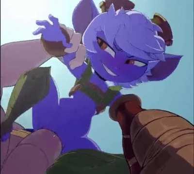 Set em up and go. Gifs like this are perfect. Angle isn't important. What you want is the belly full of cum, bloated.