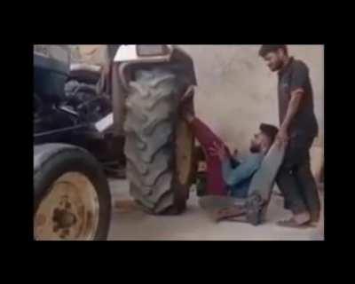 Stabilized today's tractor video for maximum viewing pleasure