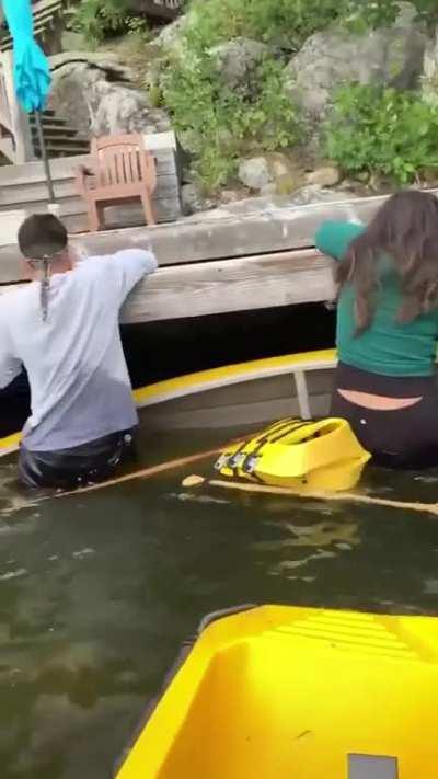 HMC while I get in this boat
