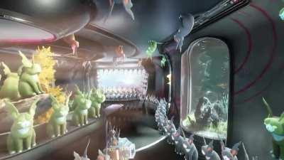 This is my Fiance's orbiter. She has over 1100 Kavat Floofs in it and I have no idea what I expected when she finished it, but this isn't even close to what I had in mind.