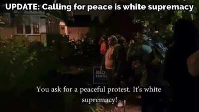 Peace is now white supremacy