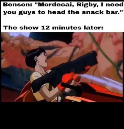 Mordecai fumbled the bag fr