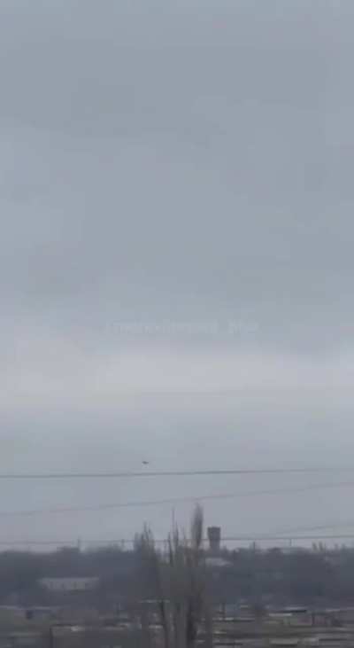 Destruction of a Ukrainian long-range kamikaze drone in the area of Akhtubinsk, Astrakhan Oblast, locals reported strikes on the missile assembly and testing site #105 of the Kapustin Yar missile range [21.11.2024]