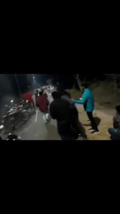 A lit birthday party