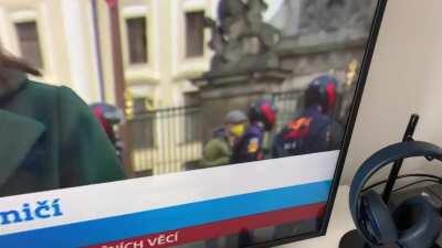 I was just watching Czech TV news when ...