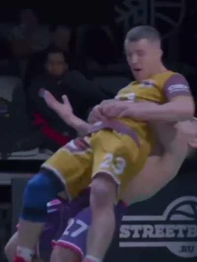 There’s a German version of basketball where you can suplex your opponent…but only once you take your shirt off