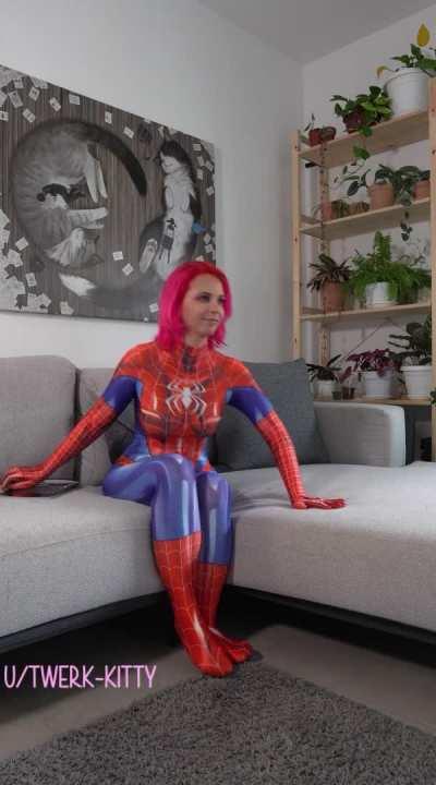 Spider-kitty to the rescue! by Twerk Kitty