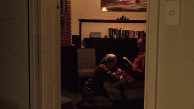 Catching your friends in the lounge room late at night