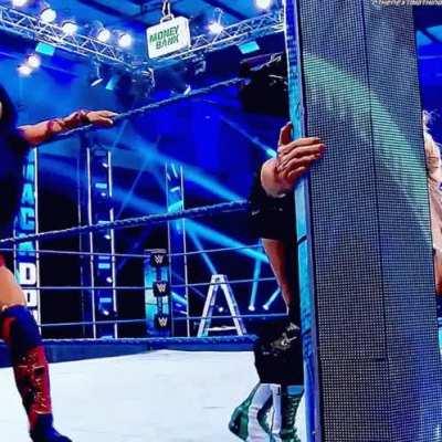 Sasha Banks loves teaching Lacey real manners.