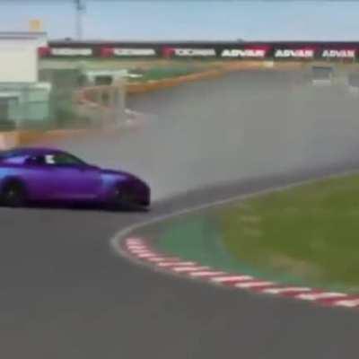 When a professional driver drifts