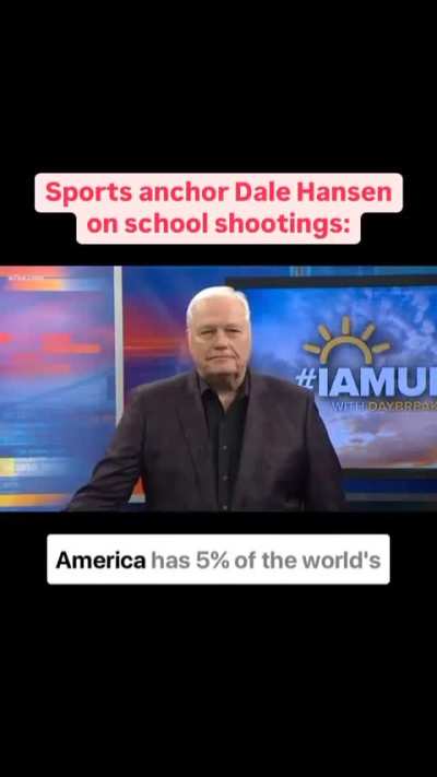 Sports anchor goes off about school shootings on live TV