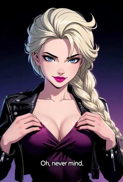 The Queen has caught you staring at her chest! But her response will surprise you.