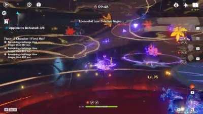 Abyss 12-1-1 in 29s with C1 Raiden ft. Keqing