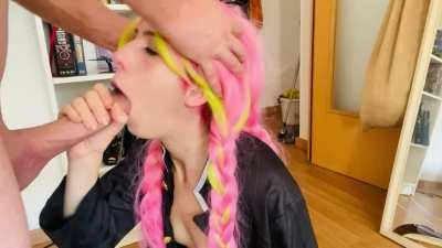 Mitsuri facefucked bu bigcock OC