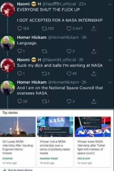 Don't mess with this old chap, even if you work at NASA