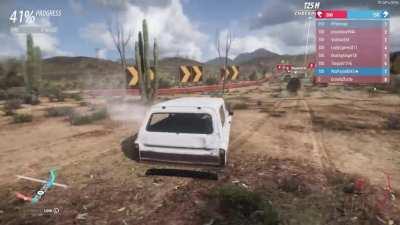 Someone stole my tires mid-air