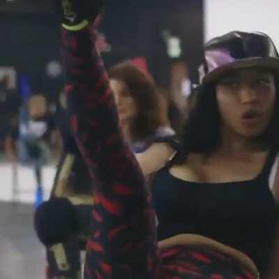 Azz was slipping off the chsir