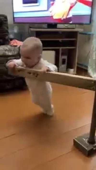 A grandfather in Belarus made this ingenious toy for his granddaughters