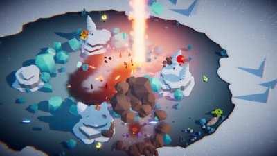 What started as a bachelor thesis two and a half years ago was released today as a full game on Steam! It's called Tanknarok! What do you think?