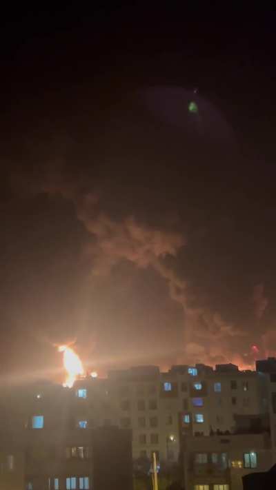 The oil in iran is on fire