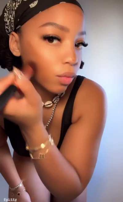 Chloe for Yitty, while getting ready | IG story 1-16-2025