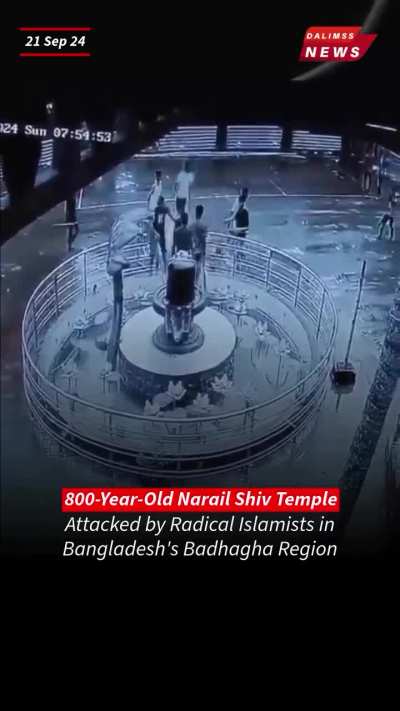 shiv temple attacked 