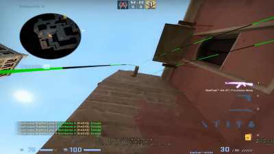 de_mirage A smokes from Tetris.