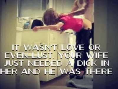 Who will cum when saw his wife like this?