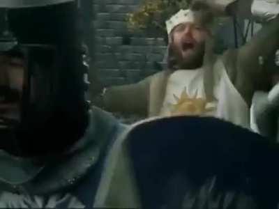 I saw some random knights running amok near my home