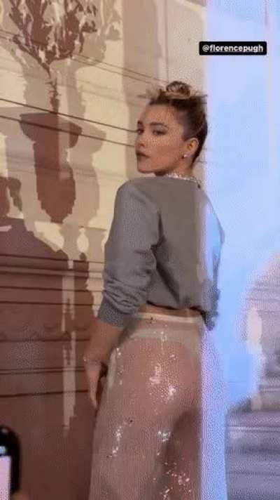Florence Pugh see through in a TIGHT fucking thong