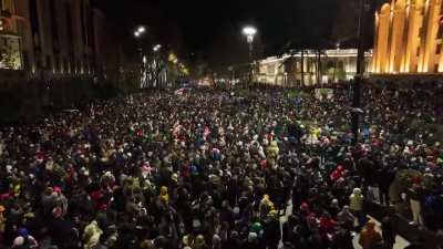Tonight marks one year of uninterrupted protests by the Georgian people against the current pro-Russian regime.