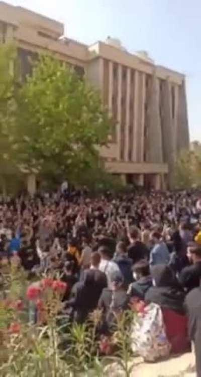 October 30th - Tehran University. Boys chanting “Women, Life, Freedom” then girls chanting “Men, Homeland, Prosperity”