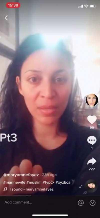 In regards to *that* very special viral video she is getting bullied off social media. She is still defending her ultimate cringe. She made the ultimate sacrifice for her service. You guys are animals