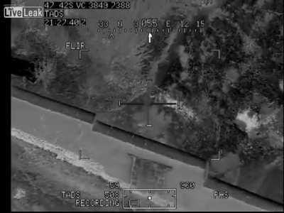 U.S. Apache pilot helps assault force accurately throw frags at hiding Taliban