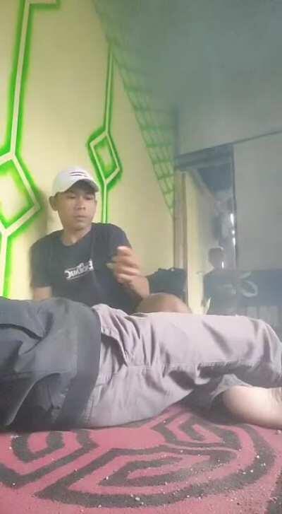 Couple of dudes enjoying some Karaoke when their hardware suddenly explodes.