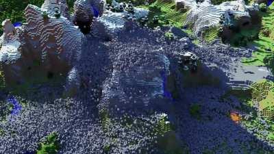 How many blocks can fit in shulker boxes inside of a chest. (Visualized very scientifically)