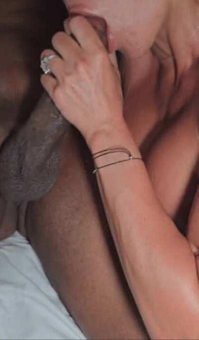 Sucking every drop out of this amazing BBC I met on vacation