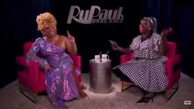 Trying to get words out when laughing