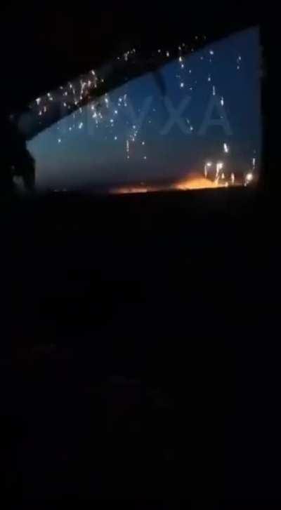 Eastern Ukraine is being shelled with phosphorus shells right now....