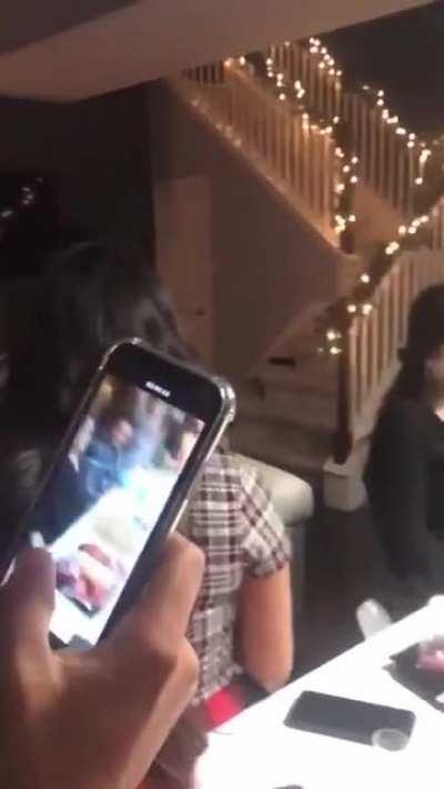 Girlfriend calls out boyfriend for cheating at her birthday dinner