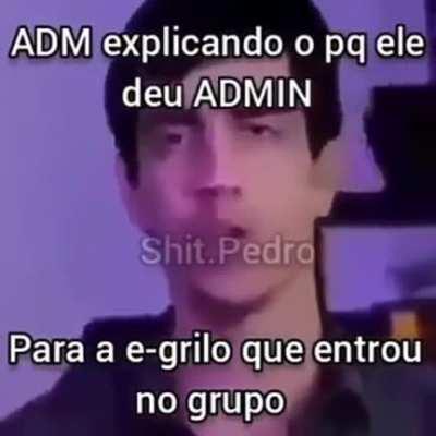 ADM passando a lábia no grupo