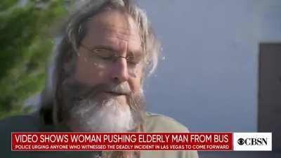 Elderly man pushed off the bus causing injuries to his death