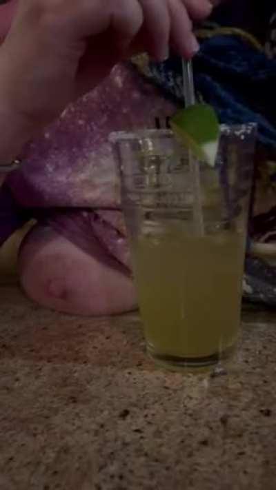 My kitty [f] has a second margarita