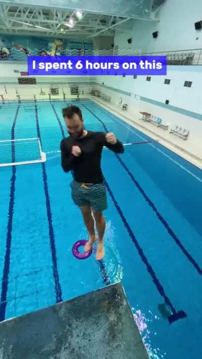 I tried to make it into a small tube off 16ft platfrom...