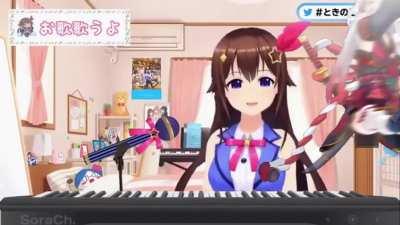 Ayame kills Sora during stream