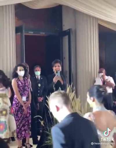 Such a cute moment between Kris & Kendall