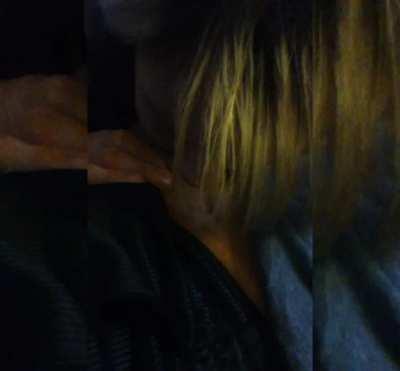 Swallowing my boyfriends little dick all the way down. It's so small I don't even gag 😂