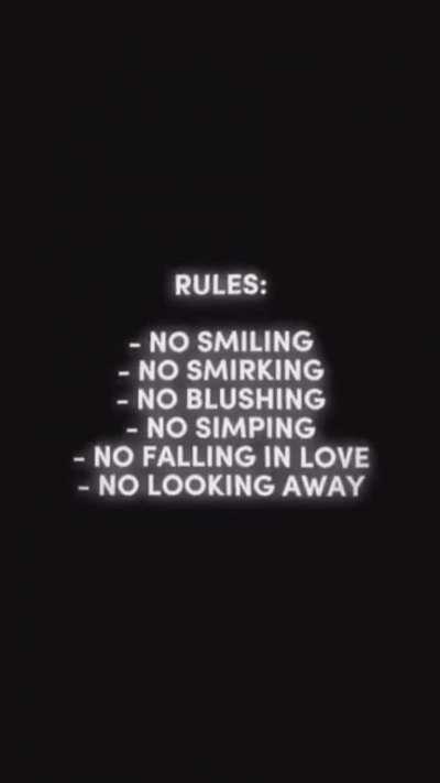 Follow the Rules