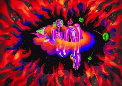 Chillin with my demons, by me👹