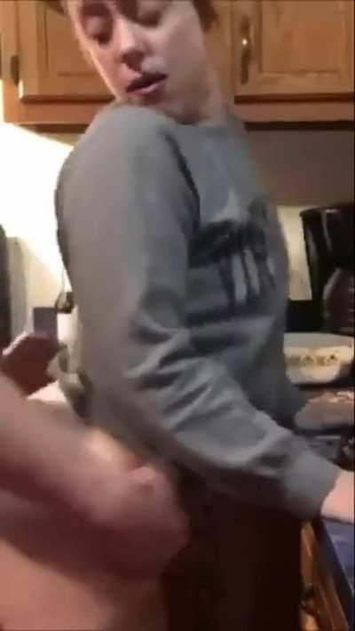 Fucked hard in the kitchen